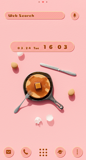 Pancake Time Theme +HOME Screenshot 0