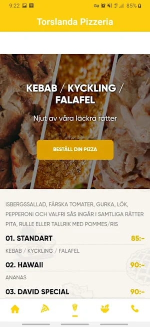 Torslanda Pizzeria Screenshot 2