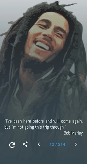 Bob Marley Quotes and Lyrics Screenshot 0