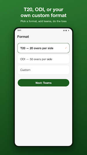 CricScore Screenshot 2