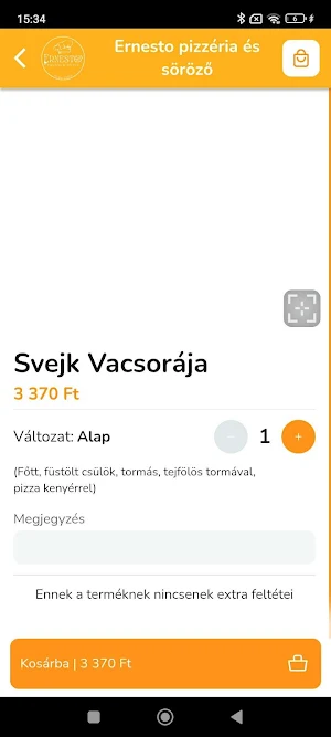 Ernesto pizzéria és söröző Screenshot 2