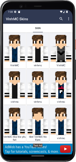 VinhMC Skins for Minecraft Screenshot 0