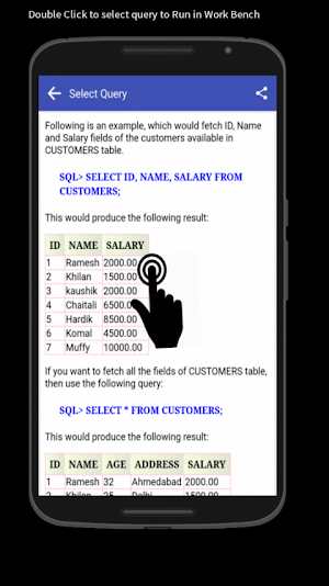 SQL Tutorial : With Query Browser Screenshot 3