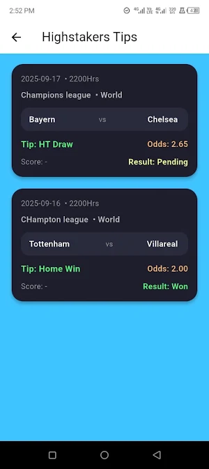Global Bet Predicts Screenshot 1