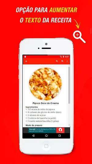 Receitas de Pipoca Doce Screenshot 2