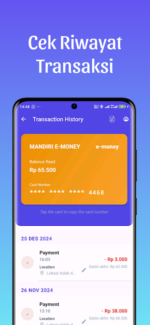 Cek Saldo Emoney Semua Kartu Screenshot 3