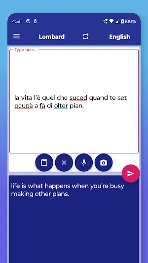 Lombard English Translator Screenshot 3