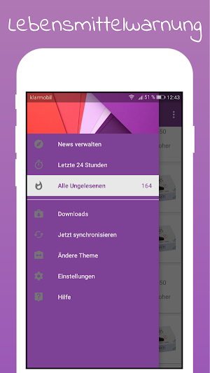 Lebensmittelwarnung Screenshot 0