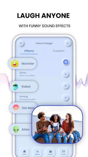 Voice Changer - Sound Effects & Audio Editor free Screenshot 3