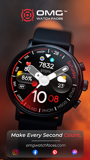 OMG 330 Hybrid Watch Face Screenshot 3