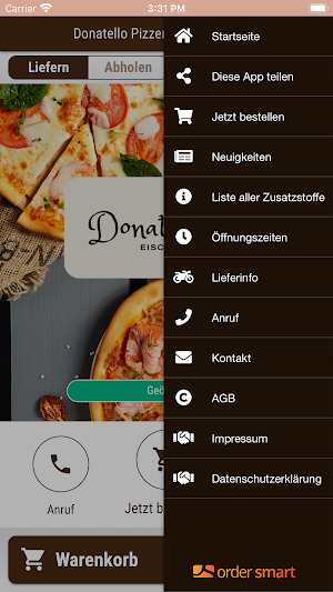 Donatello Pizzeria & Eiscafe Screenshot 2