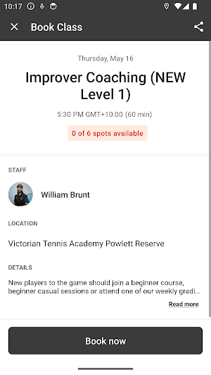 Victorian Tennis Academy Screenshot 2