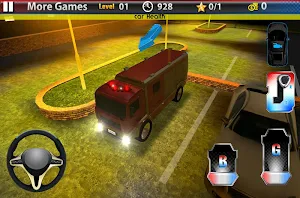 Truck Parking 3D: Fire Truck Screenshot 0