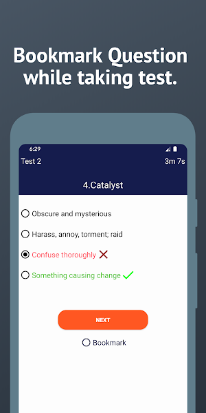 English Vocabulary Test Screenshot 2
