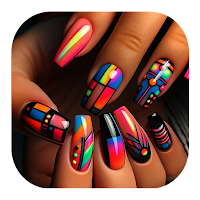Bold Contrasts Nail Art Design