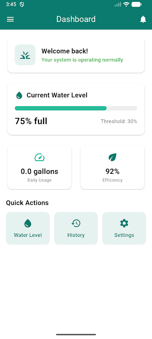 Hydroacres Water Tracker Screenshot 2