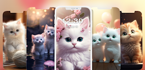 Cute Kitten Wallpaper Screenshot 0