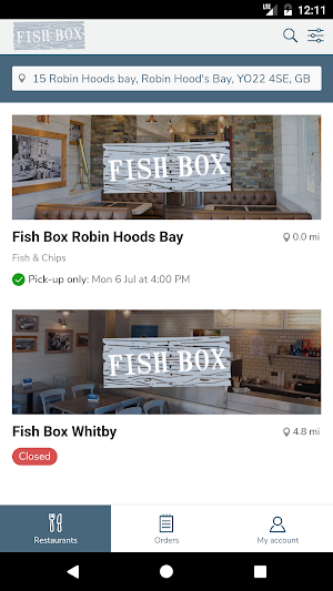 Fish Box Ordering Screenshot 0