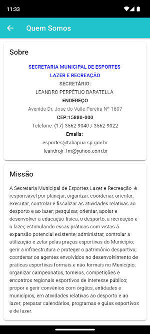EsporteTabapuã Screenshot 1