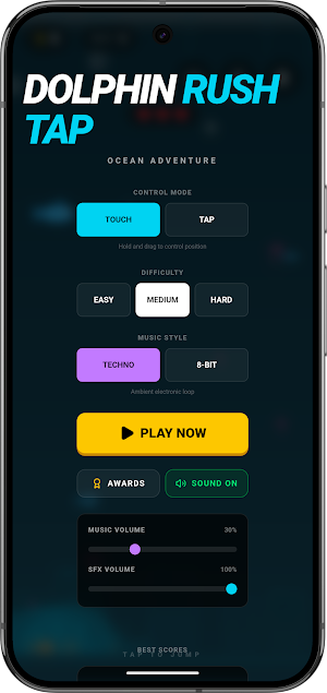 Dolphin Rush Tap - Offline Screenshot 1