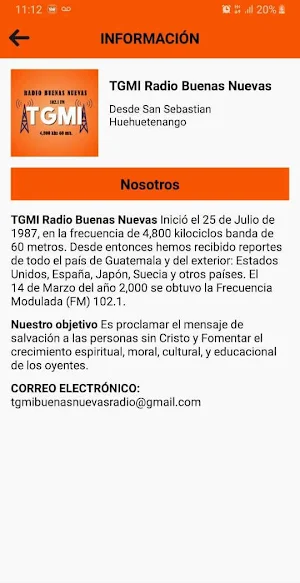 TGMI Radio Buenas Nuevas Screenshot 1