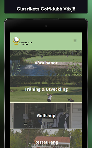 Glasrikets Golfklubb Växjö Screenshot 0