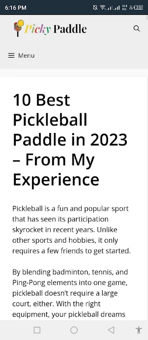 Picky Paddle Screenshot 1