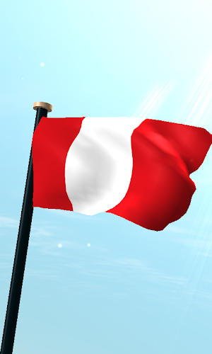 Peru Flag 3D Live Wallpaper Screenshot 0