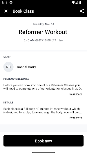 Body Strong Reformer Pilates Screenshot 2