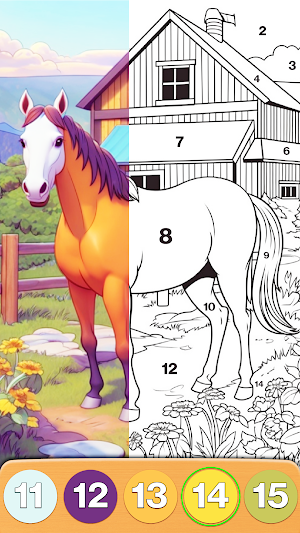 Farm Color By Number Screenshot 0