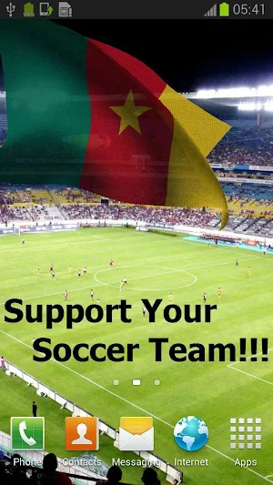 Cameroon Flag Live Wallpaper Screenshot 0