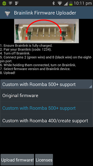 Brainlink Firmware Uploader Screenshot 1