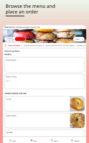 Hot Bagels and More Screenshot 1