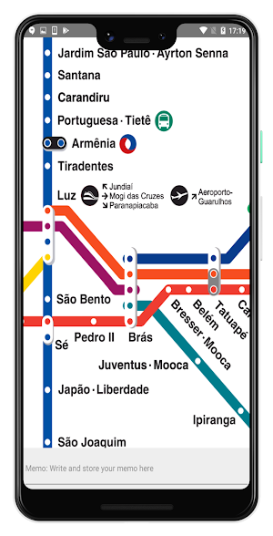 SAO PAULO METRO MAP OFFLINE Screenshot 2