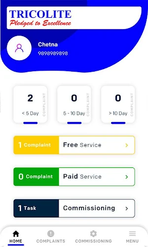 Tricolite Service App Screenshot 2