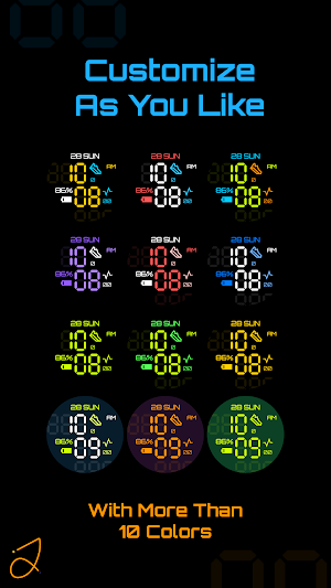 Simple Digital Watch Face Screenshot 2