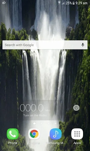 Hilly Waterfall Live Wallpaper Screenshot 0