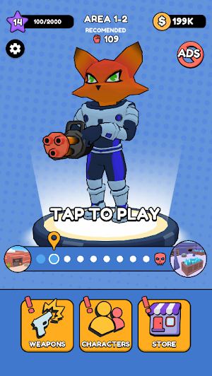 Fox Striker Shooter Screenshot 0