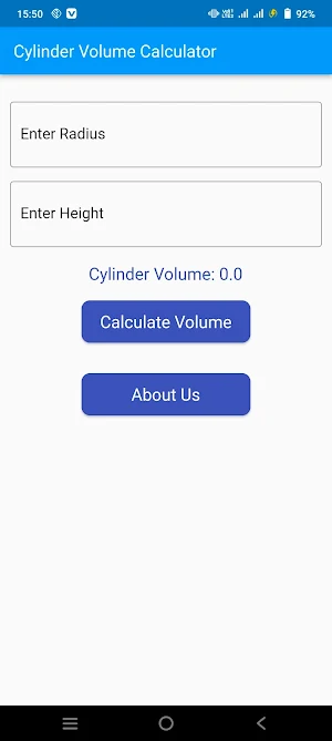 Cylinder Volume Calculator Screenshot 0