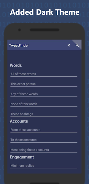 Tweet Finder - Advanced Search for Twitter 2020 Screenshot 1
