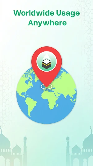 Qibla Compass Lite: Salah GPS Screenshot 1
