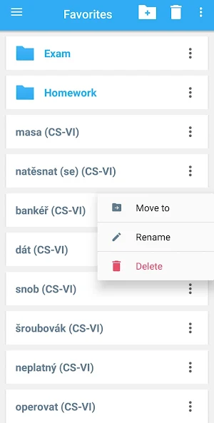 Vietnamese-Czech Dictionary Screenshot 3