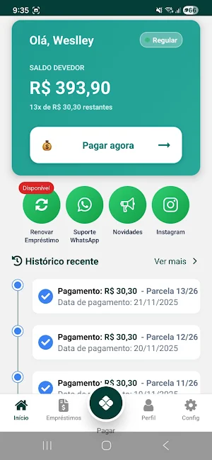 Parcela Diária Screenshot 1