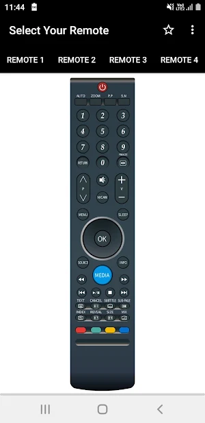 Singer TV Remote Screenshot 1