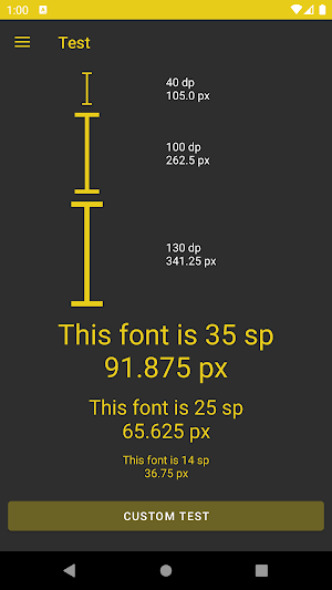 Dp-Px Android Converter Screenshot 3