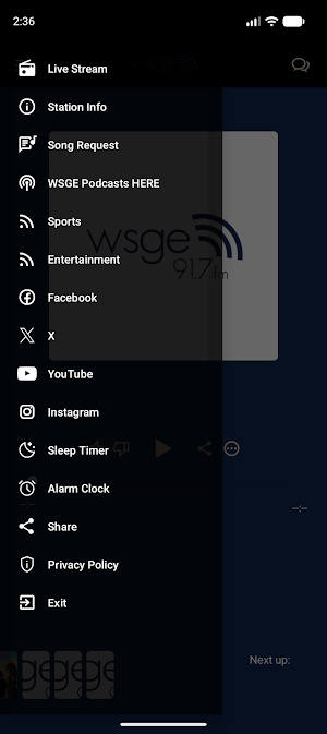 WSGE Listen Live Screenshot 3