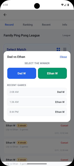 PlayLog - Match Records Screenshot 2