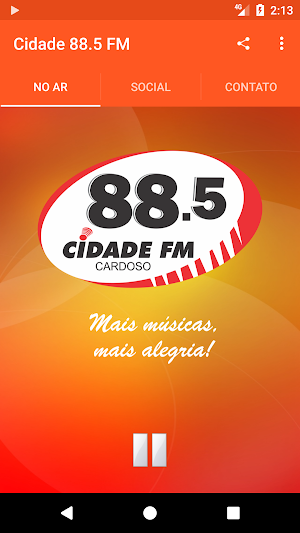Rádio Cidade 88.5 FM Cardoso Screenshot 0