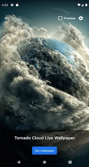 Tornado Cloud Live Wallpaper Screenshot 0