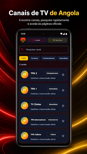 TV Angola em direto Screenshot 1